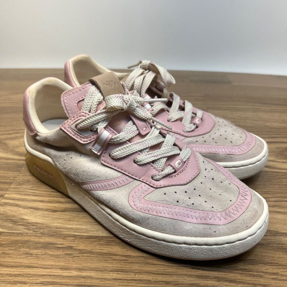 Coach Citysole Court Pink Sneakers Women‎ Size 7.5B Low top Shoes